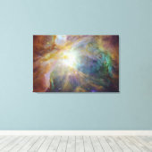 Spitzer en Hubble creëren kleurrijk meesterwerk Canvas Afdruk (Insitu (Houten vloer))