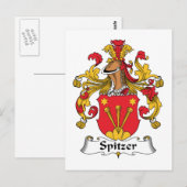 Spitzer Family Crest Briefkaart (Voorkant / Achterkant)