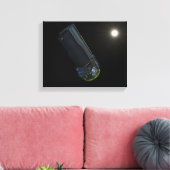 Spitzer gezien in zichtbaar licht canvas afdruk (Insitu (Woonkamer))