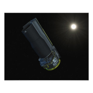 Spitzer gezien in zichtbaar licht foto afdruk