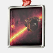 Spitzer gezien tegen de infrarode hemel 2 metalen ornament (Links)