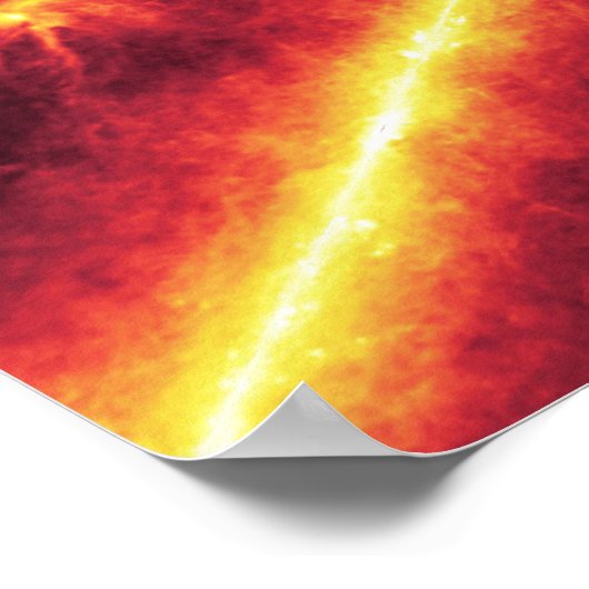 Spitzer gezien tegen de infrarode hemel 2 poster (Hoek)