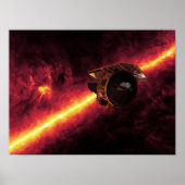 Spitzer gezien tegen de infrarode hemel 2 poster (Voorkant)