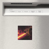 Spitzer gezien tegen de infrarode hemel magneet (Insitu (Vaatwasser))