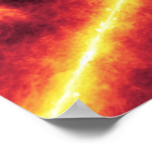 Spitzer gezien tegen de infrarode hemel poster (Hoek)