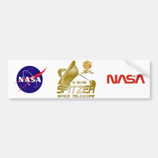 Spitzer Space Telescope Bumpersticker (Voorkant)
