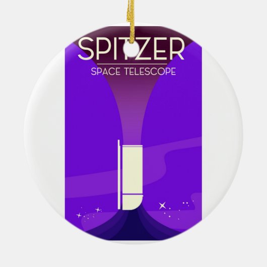 Spitzer Space Telescope Keramisch Ornament (Achterkant)
