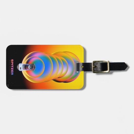 Spitzer Space Telescope Poster. Bagagelabel (Voorkant horizontaal)