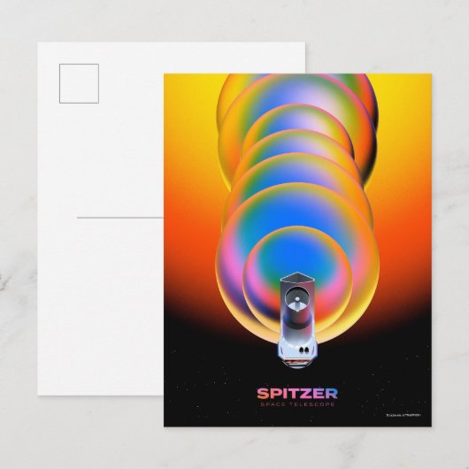 Spitzer Space Telescope Poster. Briefkaart (Voorkant / Achterkant)