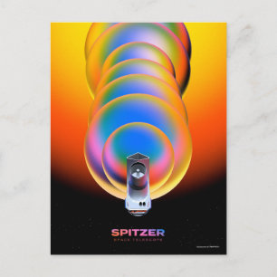 Spitzer Space Telescope Poster. Briefkaart