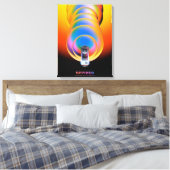 Spitzer Space Telescope Poster. Canvas Afdruk (Insitu (Slaapkamer))
