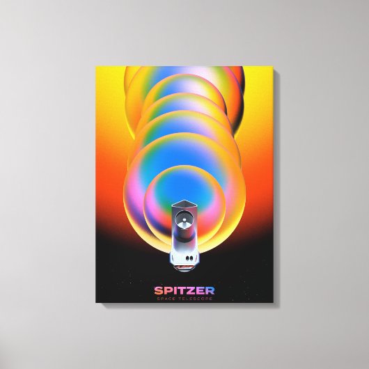 Spitzer Space Telescope Poster. Canvas Afdruk (Voorkant)