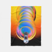 Spitzer Space Telescope Poster. Fleece Deken (Voorkant)