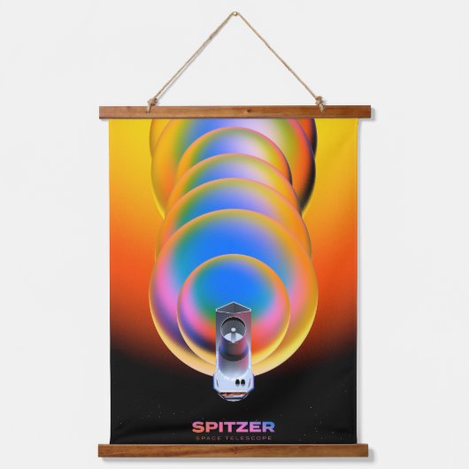 Spitzer Space Telescope Poster. Hangend Wandkleed (Voorkant)