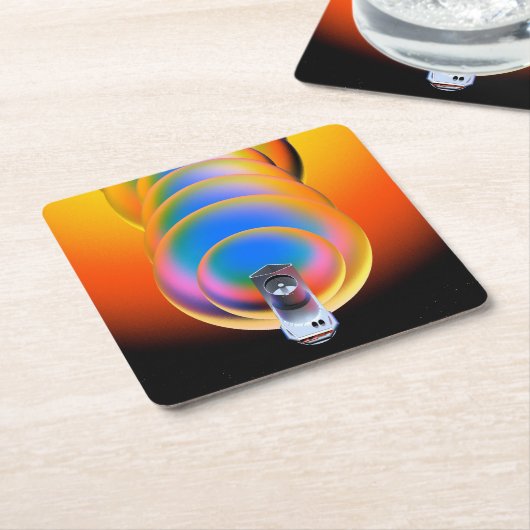 Spitzer Space Telescope Poster. Kartonnen Onderzetters (Schuin)