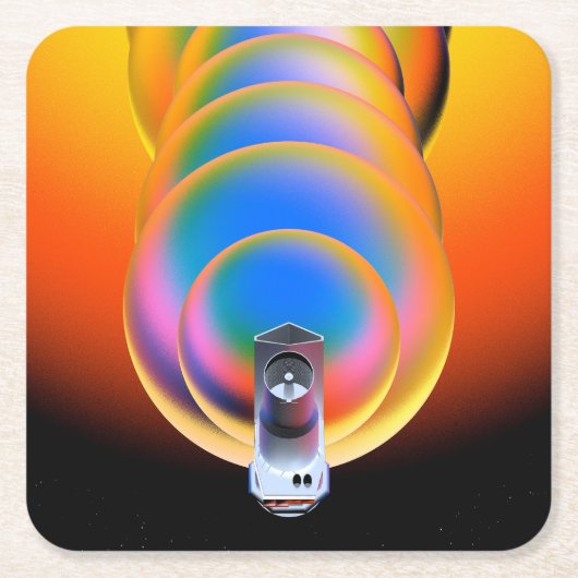 Spitzer Space Telescope Poster. Kartonnen Onderzetters (Voorkant)