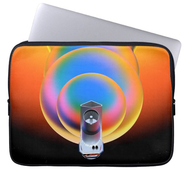 Spitzer Space Telescope Poster. Laptop Sleeve (Voorkant)