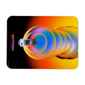 Spitzer Space Telescope Poster. Magneet (Horizontaal)