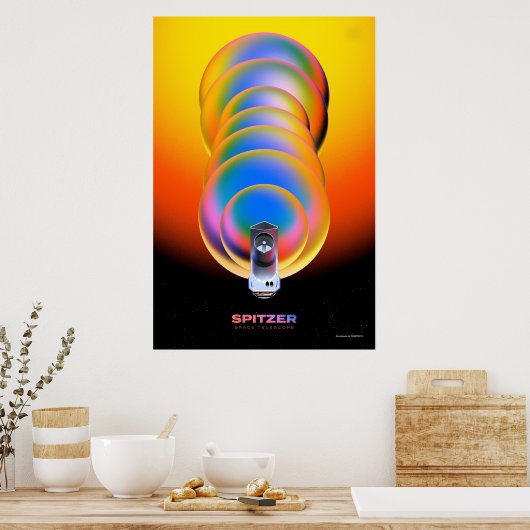 Spitzer Space Telescope Poster. Poster (Keuken)