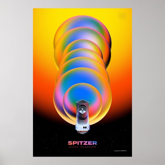 Spitzer Space Telescope Poster. Poster (Voorkant)