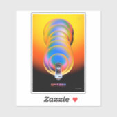 Spitzer Space Telescope Poster. Sticker (Vel)