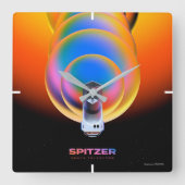 Spitzer Space Telescope Poster. Vierkante Klok (Voorkant)