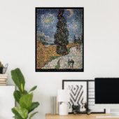 Spitzer Space Telescope / van Gogh Poster (Thuiskantoor)
