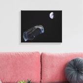 Spitzer wijst zijn hoog-aanwinstenantenne canvas afdruk (Insitu (Woonkamer))