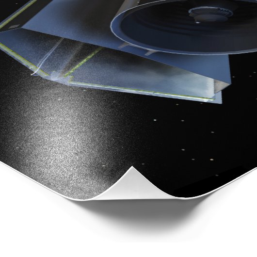 Spitzer wijst zijn hoog-aanwinstenantenne foto afdruk (Hoek)