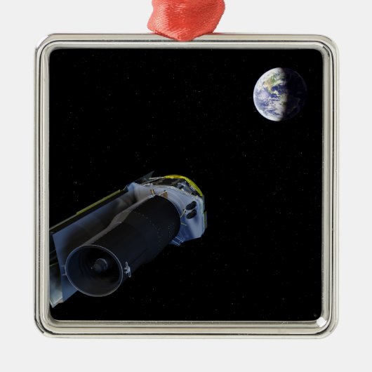 Spitzer wijst zijn hoog-aanwinstenantenne metalen ornament (Voorkant)