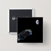 Spitzer wijst zijn hoog-aanwinstenantenne vierkante button 5,1 cm (Voorkant /achterkant)