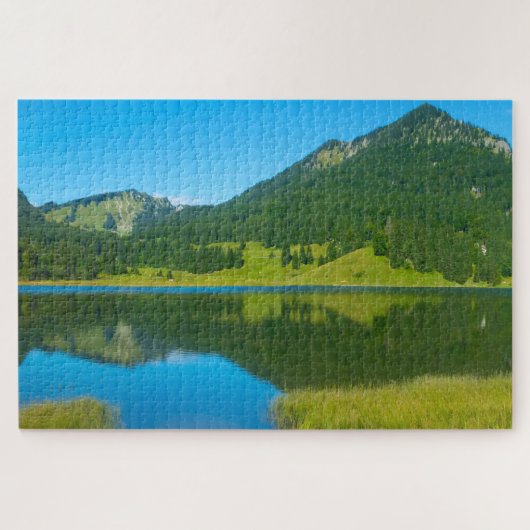 Spitzingsee Beieren Duitsland. Legpuzzel (Horizontaal)
