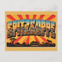 Spitzkoppe Granietpieken Vintage Reis Kunst