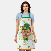 Spitzpoo Vakantiehuis Decoratie St. Patrick's Day Schort (Gedragen)
