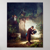 Spitzweg Carl - Der Gartenfreund - Deutsche Maler Poster (Voorkant)