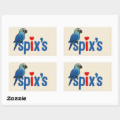 Spix's Liefde Rechthoekige Sticker (Vel)