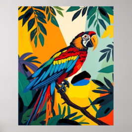 Spix's Macaw - Extinct Wildlife Art Tribute Poster