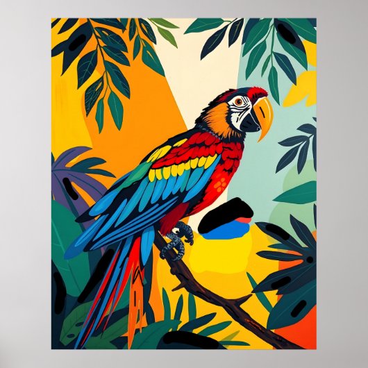 Spix's Macaw - Extinct Wildlife Art Tribute Poster (Voorkant)