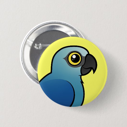 Spix's Macaw Ronde Button 5,7 Cm (Voorkant /achterkant)
