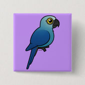 Spix's Macaw Vierkante Button 5,1 Cm (Voorkant)