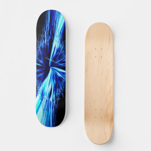 Splash Abstract digitaal fractal Persoonlijk Skateboard (Voorkant)