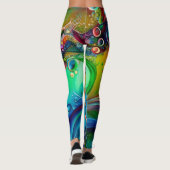 Splash. Abstracte kleurige bubbels Leggings (Achterkant)