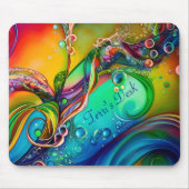 Splash. Abstracte kleurige bubbels personaliseren Muismat (Voorkant)