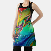 Splash. Abstracte kleurige bubbels Schort (Insitu)