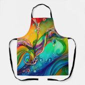 Splash. Abstracte kleurige bubbels Schort (Voorkant)