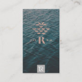 Splash Afbeelding Water Logo Visitekaartje met mar (Voorkant)