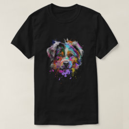 Splash Art Australian Shepherd T-shirt