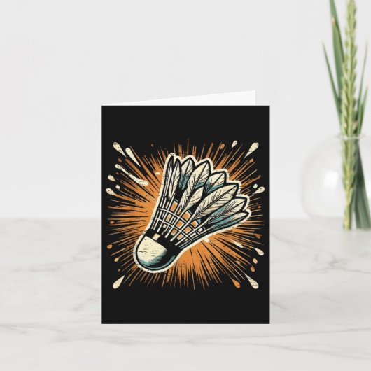 Splash Art Badminton Shuttle Kaart (Voorkant)