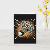 Splash Art Badminton Shuttle Kaart (Gele Bloem)