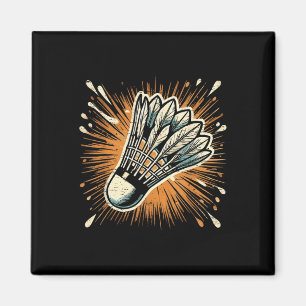 Splash Art Badminton Shuttle Magneet